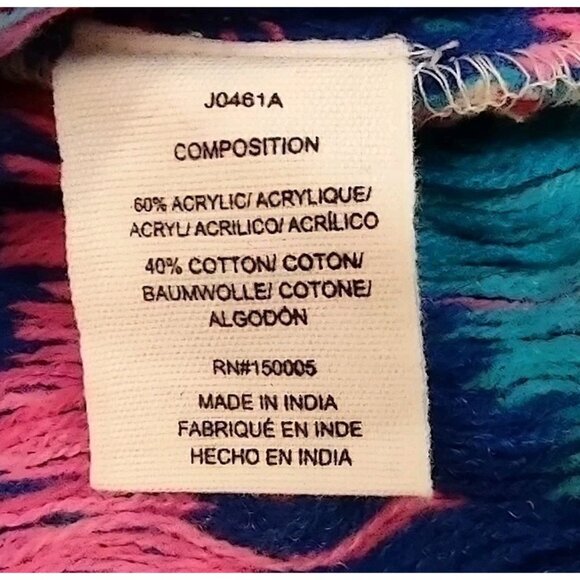 Anthropologie DRA GEO KIMONO Los Angeles Top Size Medium Multicolor 3/4 Sleeve - Picture 10 of 13